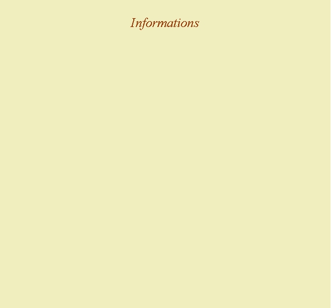 Zone de Texte: Informations